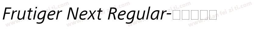 Frutiger Next Regular字体转换